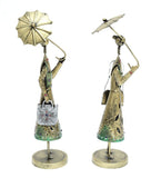 Umbrella doll set of 2 table decor