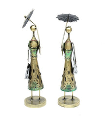 Umbrella doll set of 2 table decor