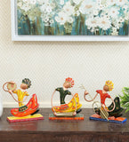 Small musician Set Of 3 table decor