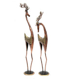 Deer set of 2 table decor
