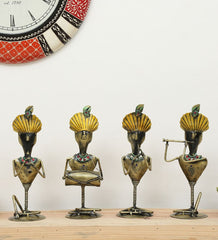 Musician man Set Of 4 table decor