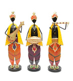 Krishna musician Figurine Set Of 3 table decor