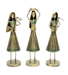 Narega lady Figurine Set Of 3 table decor