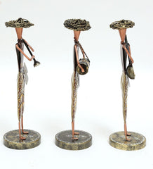 Musician Human Figurine Set Of 3 table decor