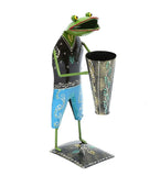 Frog pen holder table decor
