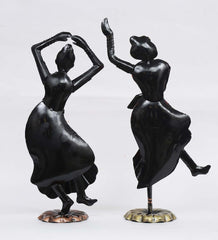 Kathak Lady Figurine Set of 2 table decor