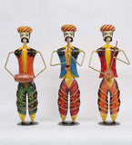 Musician Rajasthani Human Figurine, Set of 3 table decor