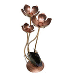 Peacock with Flower Tea Light Holder Figurine table decor