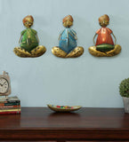Wall Musician Man Human Figurine, Set of 3 table decor