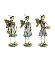 School Girl Figurine Set Of 3 table decor