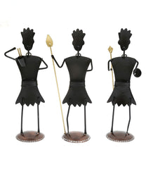Soldier Human Figurine Set Of 3 table decor