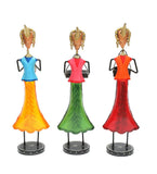 Lady musician Figurine Set Of 3 table decor
