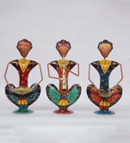 Sitting Musician Men Human Figurine, Set of 3 table decor