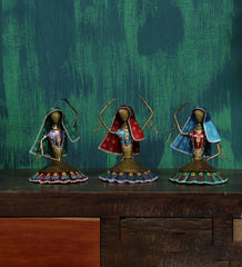 Sitting Doll Mini Human Figurine, Set of 3 table decor