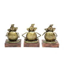 Ganesh Musical Showpiece Set Of 3 table decor