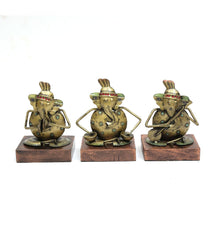 Ganesh Musical Showpiece Set Of 3 table decor