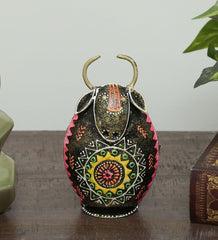 cow piggy bank table decor