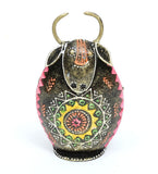 cow piggy bank table decor