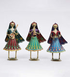 Lady Mini Human Figurine, Set of 3 table decor