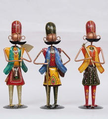 Men Farmer Human Figurine, Set of 3 table decor
