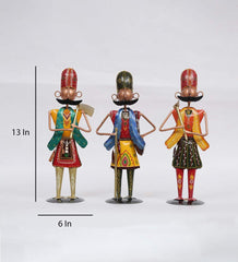 Men Farmer Human Figurine, Set of 3 table decor