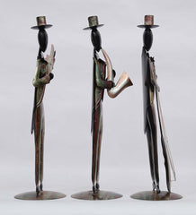 Modern musician Men Human Figurine, Set of 3 table decor