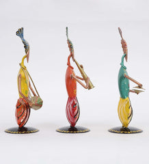 Sardar Sitting Man Mini Human Figurine, Set of 3 table decor
