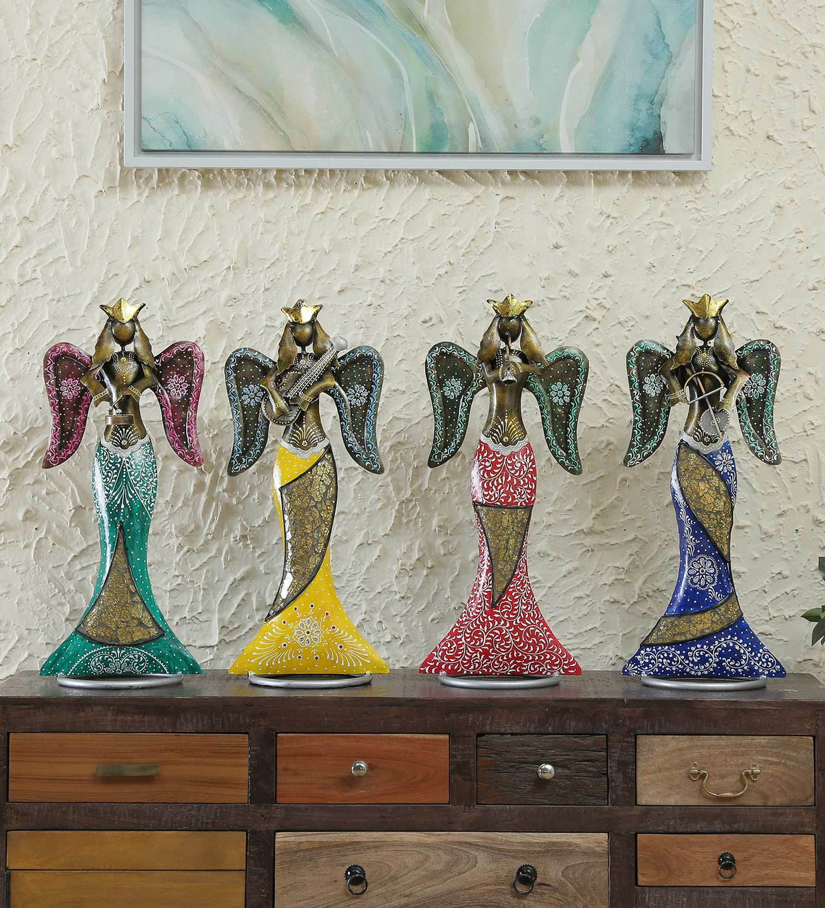 Angel Doll Set of 4 table decor