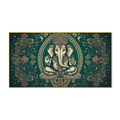 Rustic Lord Ganesha Poster – Vintage Temple Artwork