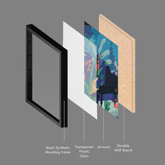 Aesthetic Modern Framed Wall Art Painting for Home and Office Décor