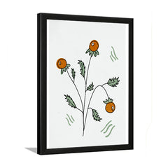 Elegant Botanical Floral Plant Photo Frame Wall Art