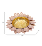 Pink Flower Cut Urli