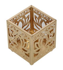 Lotus Etching Tealight Holder Set of 4