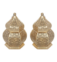 Hanging Hut Lantern Tealight Holder Set of 2