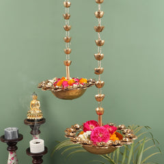 Hanging Rose Urli Set of 2