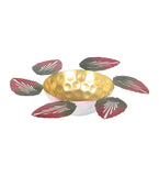 Red & Green Leaves Urli & Dia Set of 2
