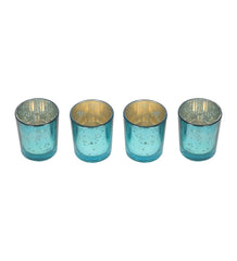 Three Layer Lotus With 4 Green Glass Votive
