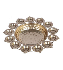 Gold Metal Dia Tealight Urli Set of 3