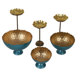 Green Taj Urli Bowl with Detachable Tealight Holder Set of 6