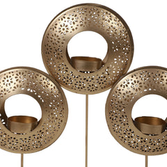 Table Round Etching Tealight Holder