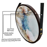 Circular Serenity Modern Digital Printed Round Framed Canvas Wall Painting - Set of 3