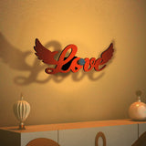 Love with Wings Design Shadow Lamp