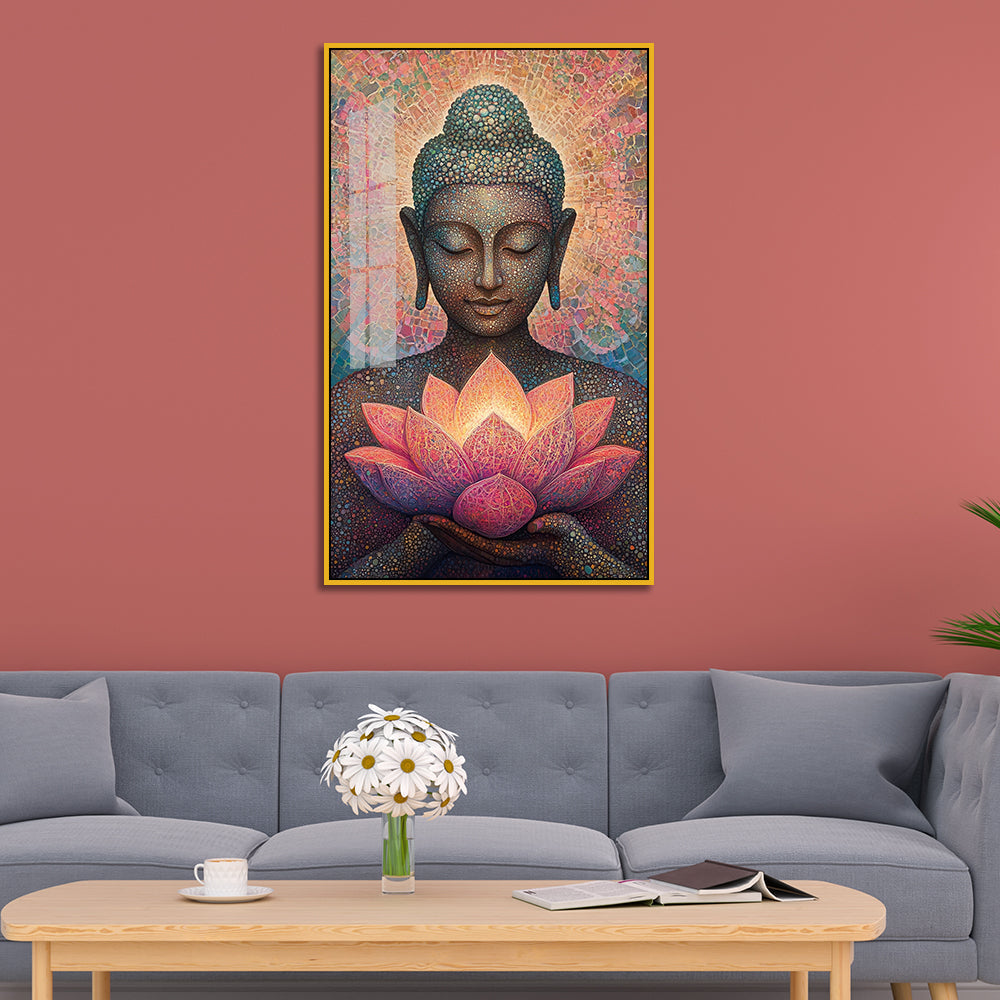 Beautiful Buddha Acrylic Wall Paintings For Home, Office and Hotel