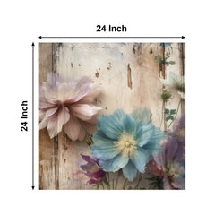 Rustic Floral Vintage Wall Art