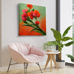 Flower Mosaic Intricate Wall Art
