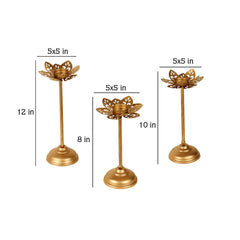 Small Cut Detachable Tealight Holder Set of 3