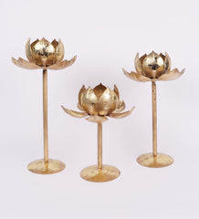 Detachable Lotus Teailight Holder Set of 3