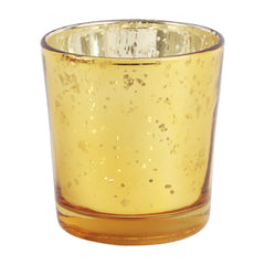 Gold Glass Votive Set of 4