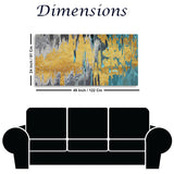 Abstract Art Golden Wallpaper – Modern Fashion Wall Décor, Carpet & Banner Style Painting | Size 2x4 Feet