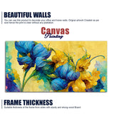 Artistic Flower Design Elegant Wall Canvas Décor Size 4x2 feet